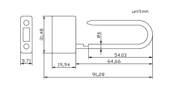 PM-PD 8101 Padlock Seal