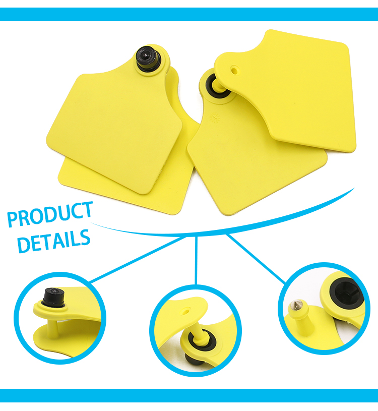 PM-ET0002 laser printing barcode cattle ear tag
